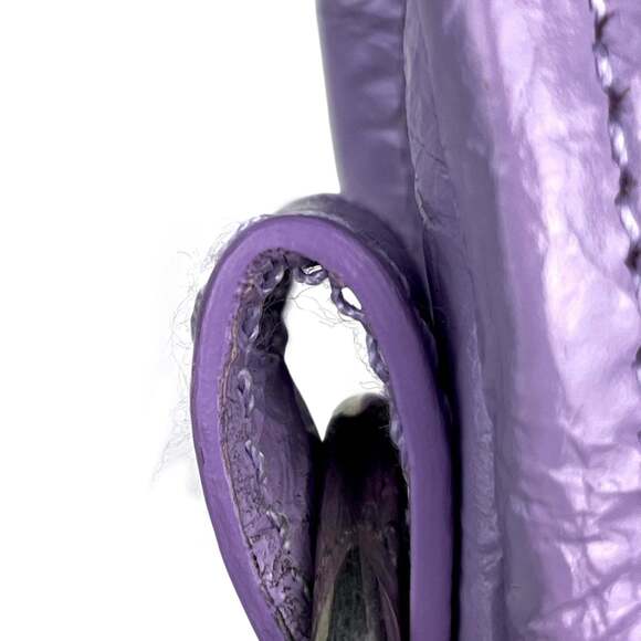 Balenciaga Le City Handbag, 2-Way Shoulder Bag, Leather, Purple, 797789, Women's - Picture 7 of 14